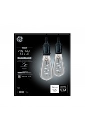 Decorative Light Bulbs| GE Vintage 25-Watt EQ ST19 Daylight Dimmable Decorative Light Bulb (2-Pack) - KU65368