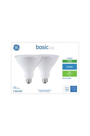 General Purpose LED Light Bulbs| GE Basic 90-Watt EQ PAR38 Daylight LED Light Bulb (2-Pack) - EY16276
