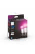 General Purpose LED Light Bulbs| Philips Hue 75-Watt EQ A19 Full Color Dimmable Smart LED Light Bulb (2-Pack) - NP91390