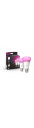 General Purpose LED Light Bulbs| Philips Hue 75-Watt EQ A19 Full Color Dimmable Smart LED Light Bulb (2-Pack) - NP91390