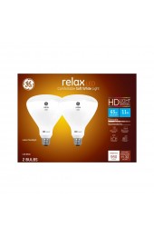 Spot & Flood LED Light Bulbs| GE Relax 65-Watt EQ LED Br40 Soft White Dimmable Flood Light Bulb (2-Pack) - FZ84740