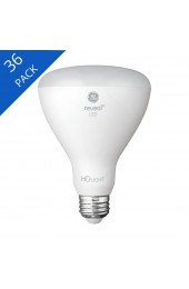Spot & Flood LED Light Bulbs| GE Reveal 65-Watt EQ LED Br30 Color-enhancing Dimmable Flood Light Bulb (36-Pack) - MN00869