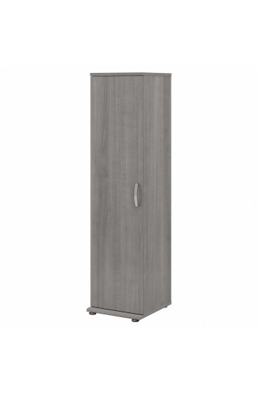 | Bush Business Furniture Universal Storage 15.6692-in W x 61.811-in H Wood Composite Platinum Gray Freestanding Utility Storage Cabinet - QA02820