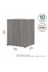 | Bush Business Furniture Universal Storage 28.3464-in W x 33.9763-in H Wood Composite Platinum Gray Freestanding Utility Storage Cabinet - KH72577
