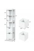 | CASAINC 12-in W x 57-in H Wood Composite White Freestanding Utility Storage Cabinet - KG43617