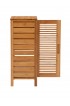 | Linon Bathroom Storage 13-in W x 28.5-in H Wood Composite Natural Bamboo Freestanding Utility Storage Cabinet - RD47696