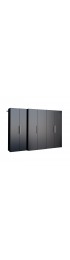| Prepac HangUps 102-in W x 72-in H Wood Composite Black Wall-mount Utility Storage Cabinet - NR28647