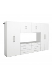 | Prepac HangUps 120-in W x 72-in H Wood Composite White Wall-mount Utility Storage Cabinet - SG62864