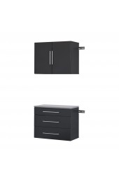 | Prepac HangUps 30-in W x 72-in H Wood Composite Black Wall-mount Utility Storage Cabinet - SE65194