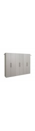 | Prepac HangUps 90-in W x 72-in H Wood Composite Light Gray Wall-mount Utility Storage Cabinet - WR94087