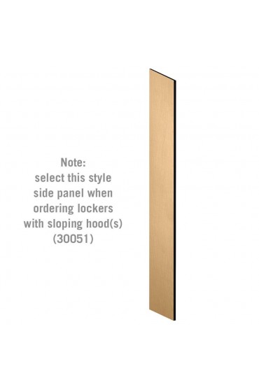 | SALSBURY INDUSTRIES Side Panel- for Open Access Designer Locker and Designer Gear Locker- 18 -in Deep- with Sloping Hood- Maple - ZO23752