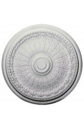 Ceiling Medallions & Rings| Ekena Millwork 27-in W x 27-in L White Urethane Ceiling Medallion - WL21570