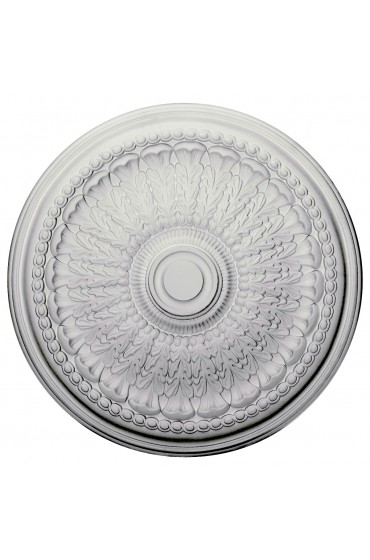 Ceiling Medallions & Rings| Ekena Millwork 27-in W x 27-in L White Urethane Ceiling Medallion - WL21570