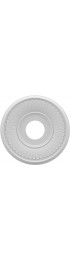 Ceiling Medallions & Rings| Ekena Millwork Berkshire Thermoformed 13-in W x 13-in L PVC Ceiling Medallion - OX40776