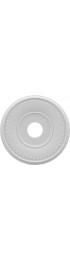 Ceiling Medallions & Rings| Ekena Millwork Berkshire Thermoformed 16-in W x 16-in L PVC Ceiling Medallion - OK60434