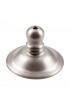Light Cap & Finial Kits| kathy ireland HOME by Luminance 1.95-in L x 1.95-in Dia Brushed Steel Light Cap and Finial Kit - RN57140