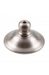 Light Cap & Finial Kits| kathy ireland HOME by Luminance 1.95-in L x 1.95-in Dia Brushed Steel Light Cap and Finial Kit - RN57140