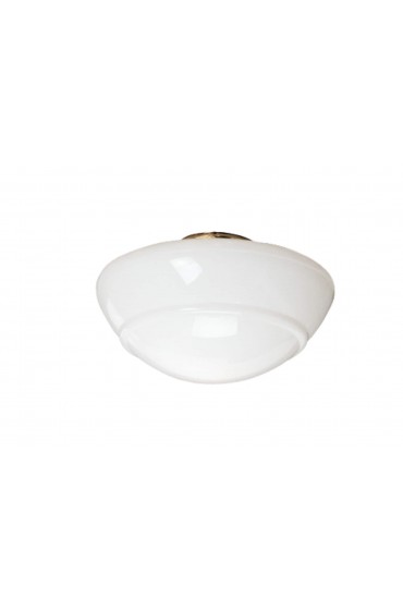 Light Shades| Hunter 5.5-in x 10.5-in Schoolhouse White Opal Ceiling Fan Light Shade with 4-in fitter - EL37126