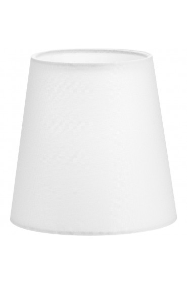 Light Shades| Progress Lighting Elara 5.5-in x 5.5-in Cone White Linen Chandelier Light Shade Slip Uno fitter - WS12520