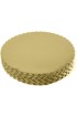 [25pcs] 12 Gold Cakeboard Round,Disposable Cake Circle Base Boards Cake Plate Round Coated Circle Cakeboard Base 12inch,Pack of 25