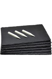 6-Pack Slate Cheese Boards Charcuterie Boards for Cheese and Meat 8 x 0.25 x 12 In