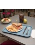 Carlisle CT121659 Café Standard Cafeteria Fast Food Tray 12 x 16 Slate Blue