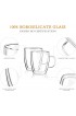 Double Wall Glass Coffee mugs 4-Pcak 16 Ounces-Clear Glass Coffee Cups with Handle,Insulated Coffee Glass,Cappuccino Cups,Tea Cups,Latte Cups,Beverage Glasses Heat Resistant