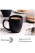 DOWAN Coffee Mugs Set 16 OZ Coffee Mugs Set of 6 Coffee Mugs with Large Handles for Men Women Ceramic Mug for Coffee Tea Cocoa Easy to Clean & Hold for Morning Coffee Birthday Party