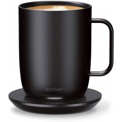 Ember Temperature Control Smart Mug 2 14 oz Black 80 min. Battery Life App Controlled Heated Coffee Mug Improved Design
