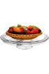 Extra Large 12 6 in 1 Cake Stand with Dome Lid Multifunctional Serving Platter and Cake Plate Salad Bowl Veggie Platter Punch Bowl Desert Platter Chips & Dip BPA Free