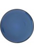 Gibson Soho Lounge Round Reactive Glaze Stoneware Dinnerware Set Service for 4 16pc Blue Soho Round.