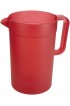 GoodCook 1-Gallon Plastic Airtight Pitcher with Vacuum Seal Lid 1 Gallon Red