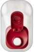 Goodcook 1 Quart Mixing Easy Pour Bottle with measurments Rounded Grip Tighten Square Cap with snap Lock Cap clear and red