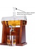 Jillmo Whiskey Decanter Set 1250ml Whiskey Decanter with 2 Whiskey Glasses