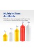 New Star Foodservice 26146 Squeeze Bottles Plastic 12 oz Clear Pack of 6