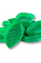 Palm Leaf Hawaii Style Food Reusable Snack Tray Cookies Chips Candy Dip for Jungle Island Themed Party Decorations Platter 12 Pack 11.75 x 8.5 Inches by Super Z Outlet