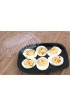 Plastic Deviled Egg Trays With Clear Lid For Six Egg Halves Disposable by MT Products Made In The USA Set of 12
