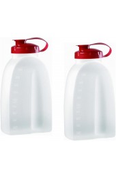 Rubbermaid 725410731145 Servin Saver White Bottle 2 Qt. Pack of 2 2 pack Clear
