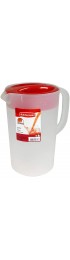 Rubbermaid Clear Pitcher Red Cover 1 Gallon