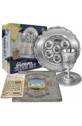 Seder Plate for Passover Set Seder Plate and Kiddush Cup Set