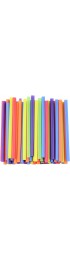 [100 Count] Jumbo Smoothie Straws 8.5" High Assorted Colors