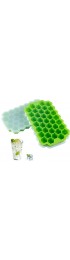 2 PCS Premium Ice Cube Trays AUSSUA Silicone Ice Cube Molds with Sealing Lid 74-Ice Trays Reusable Safe Hexagonal Ice Cube Molds for Chilled Drinks Whiskey Cocktail Food