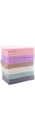 24 Pack Kitchen Dishcloths Does Not Shed Fluff No Odor Reusable Dish Towels Premium Dish Cloths Super Absorbent Coral Fleece Cleaning Cloths Nonstick Oil Washable Fast Drying Multicolor