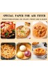 Air Fryer Disposable Paper Liner 100PCS Non-stick Disposable Air Fryer Liners Baking Paper for Air Fryer Oil-proof Water-proof Food Grade Parchment for Baking Roasting Microwave 100Pcs-6.3 inch