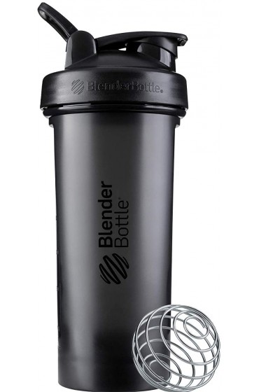 BlenderBottle Classic V2 Shaker Bottle Perfect for Protein Shakes and Pre Workout 28-Ounce Black