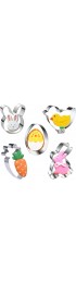 Cookie Cutters Easter Cookie Cutter 5 PCS Chick Carrot Egg Bunny Rabbite Cookie Cutter
