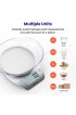 Etekcity 0.1g Food Scale Bowl Digital Grams and Ounces for Weight Loss Dieting Baking Cooking and Meal Prep 11lb 5kg Stainless Steel Silver
