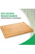 Hiware Extra Large Bamboo Cutting Board for Kitchen Heavy Duty Wood Cutting Board with Juice Groove 100% Organic Bamboo Pre Oiled 18 x 12