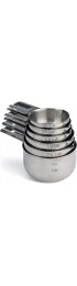 Hudson Essentials Stainless Steel Measuring Cups Set 6 Piece Set