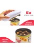 Kitchen Mama Electric Can Opener: Open Your Cans with A Simple Push of Button No Sharp Edge Food-Safe and Battery Operated Handheld Can OpenerRed